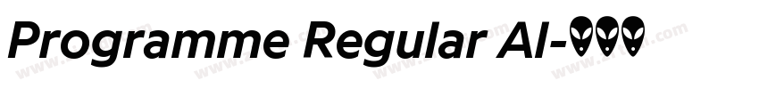 Programme Regular Al字体转换